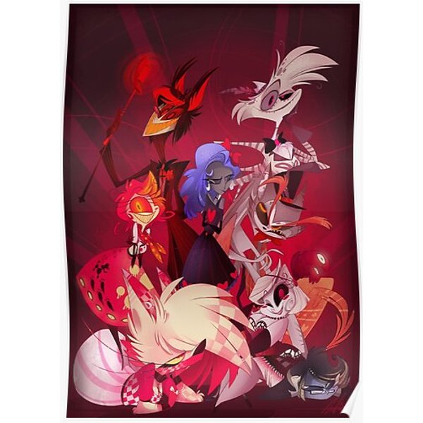 (Original) Hazbin Hotel Cast Premium Matte Vertical Poster-image