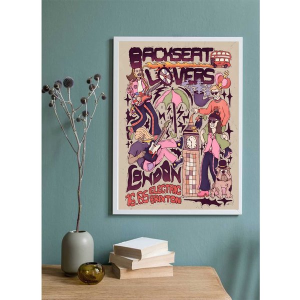 Vintage The Backseat Lovers Tour Canvas Poster-image