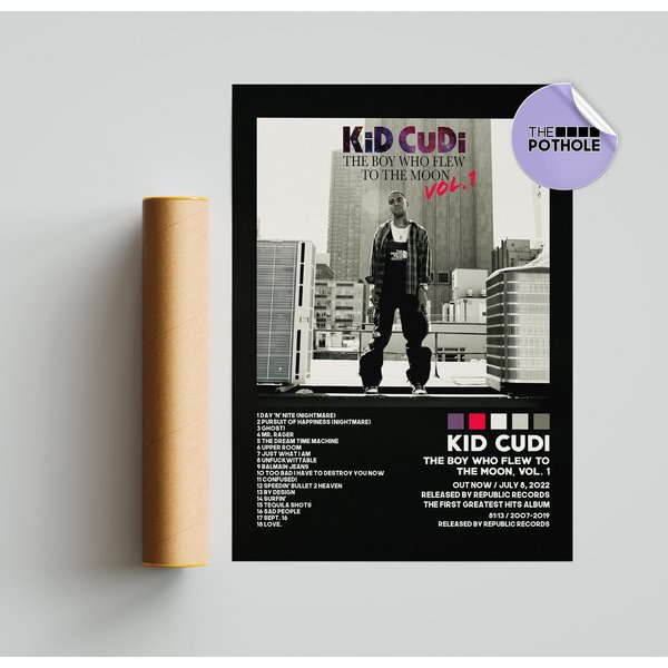 Kid Cudi Poster / The Boy Who Flew To The Moon, Vol. 1 Poster-image