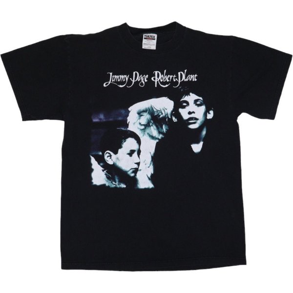 Vintage 1998 Jimmy Page & Robert Plant Walking Into Everywhere Tour Shirt-image