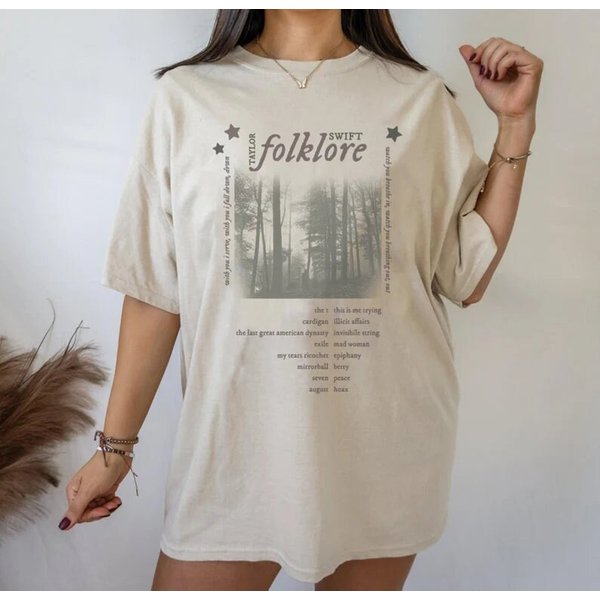 Folklore Album Tracklist Unisex Shirt-image