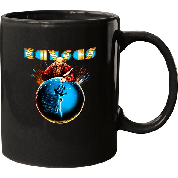 Kansas Rock Band Point Of Know Return Mugs, Vintage Kansas Mugs