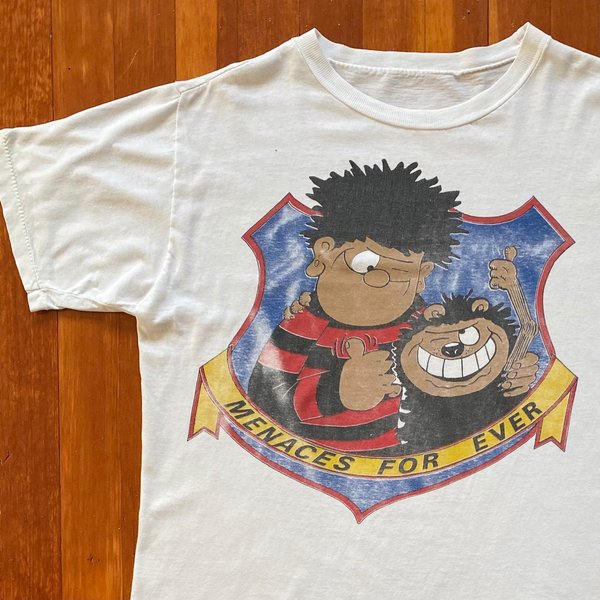 80S Dennis The Menace And Gnasher T-Shirt. Vintage 1980S-image