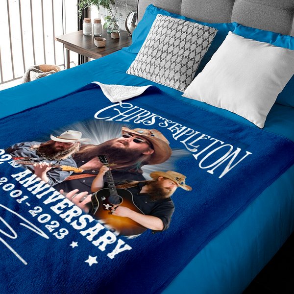 Chris Stapleton 22Nd Anniversary 2001 2023 Signature Baby Blankets-image