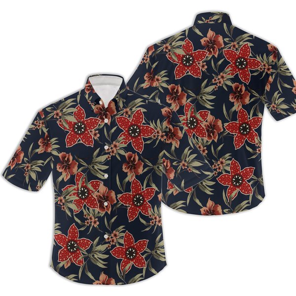 Stranger Monster Hawaiian Shirt, Demogorgon Scary Character Tropical Shirt-image