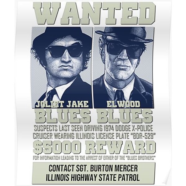 Blues Brothers - Wanted Premium Matte Vertical Poster-image