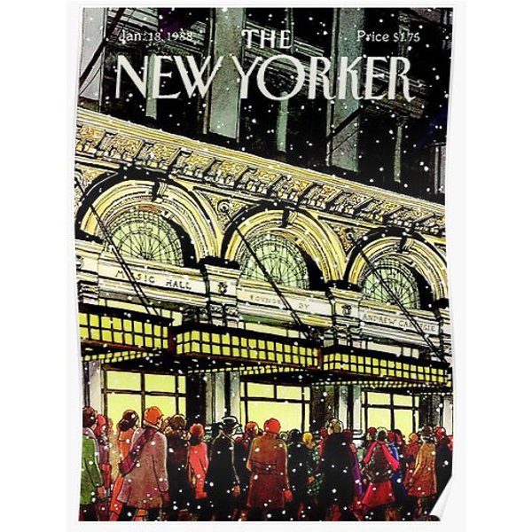 The New Yorker Cover - January 18Th, 1988 Premium Matte Vertical Poster-image