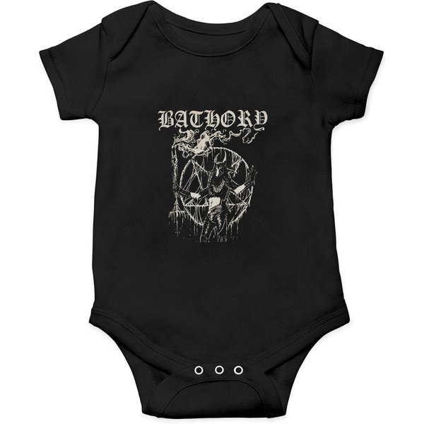 Bathory " Satan My Master " Onesies, Goat Black Metal Onesies-image