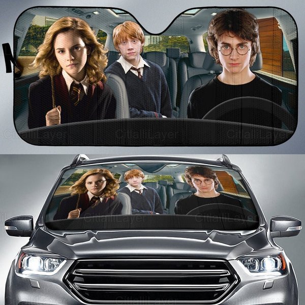 Harry Potter Car Sunshade, Harry Potter Car Decoration-image