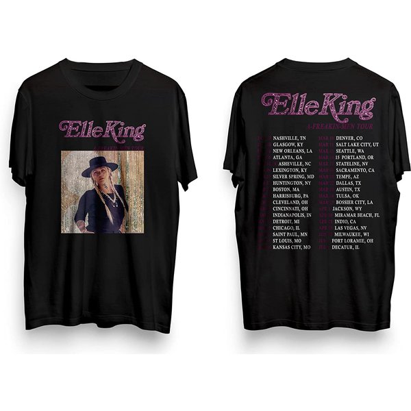 Elle King A-Freakin Men Tour 2023 Shirt, Country Music Concert T-Shirt-image
