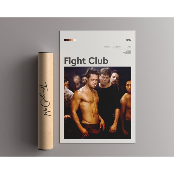 Fight Club Movie Poster | Movie Minimalist Poster-image