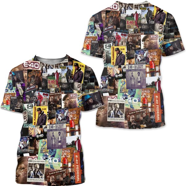 E-40 Covers All Over Printed T-Shirt-image