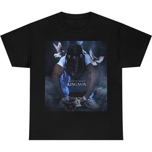 King Von Rest In Peace Graphic Tee-image