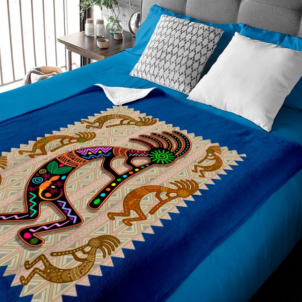 Kokopelli.Art Native American Baby Blankets-image