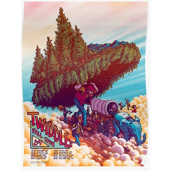 Twiddle - Fall Tour (Leg 2) Limited Edition Poster 2017 Premium Matte Vertical Poster-image