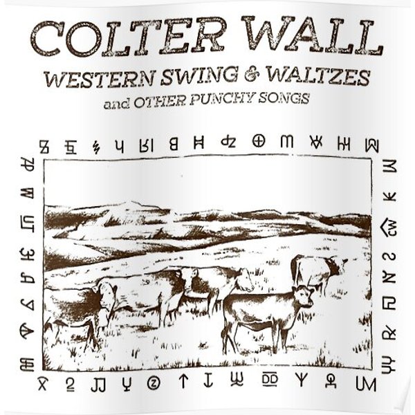 Colter Wall Western Tour 2020 Nekat12 Premium Matte Vertical Poster-image