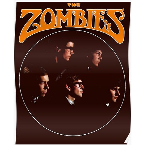 The Zombies Classic English Rock Band Sixties Logo Premium Matte Vertical Poster-image