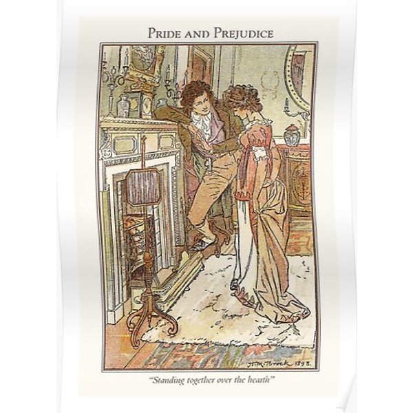 Pride And Prejudice By Jane Austen Premium Matte Vertical Poster-image