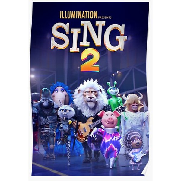 Sing Two Movie Premium Matte Vertical Poster-image