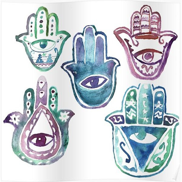 Hamsa Together Premium Matte Vertical Poster-image