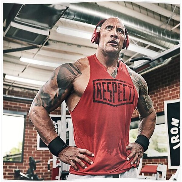 Dwayne Johnson Premium Matte Vertical Poster-image
