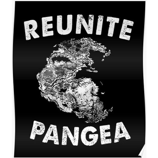Reunite Pangea - Funny Geology Vintage Geologist Idea Premium Matte Vertical Poster-image