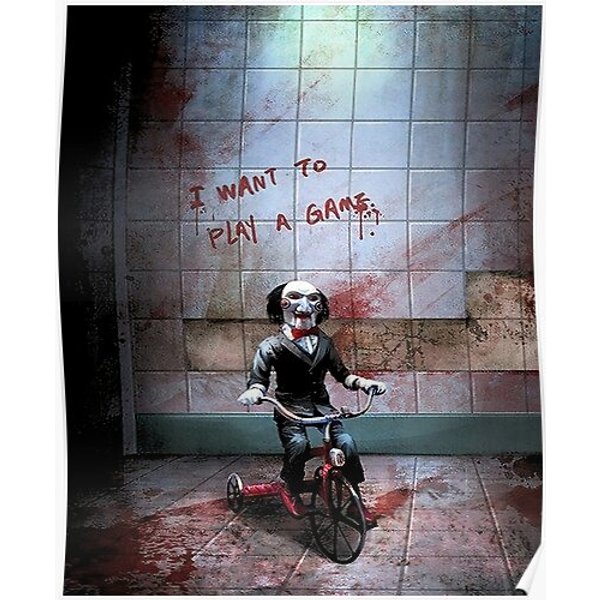 Jigsaw Want To Play A Game Premium Matte Vertical Poster-image