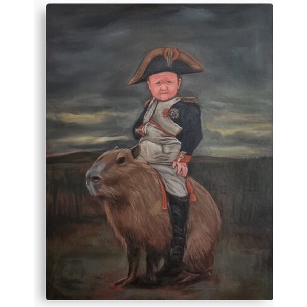 Hasbulla Napoleon Capybara Canvas-image