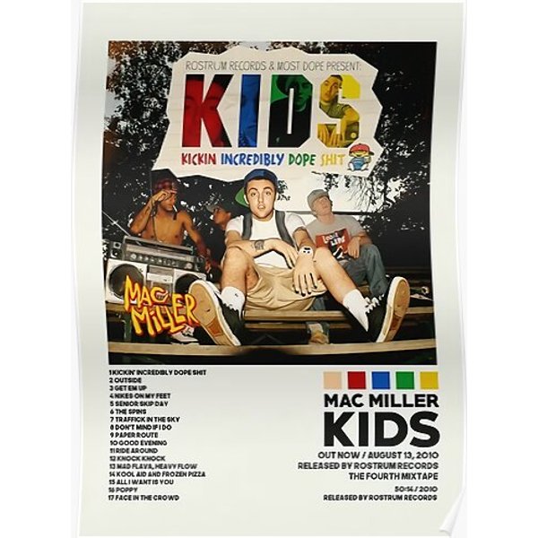 Mac Kids Album Cover Poster Premium Matte Vertical Poster-image