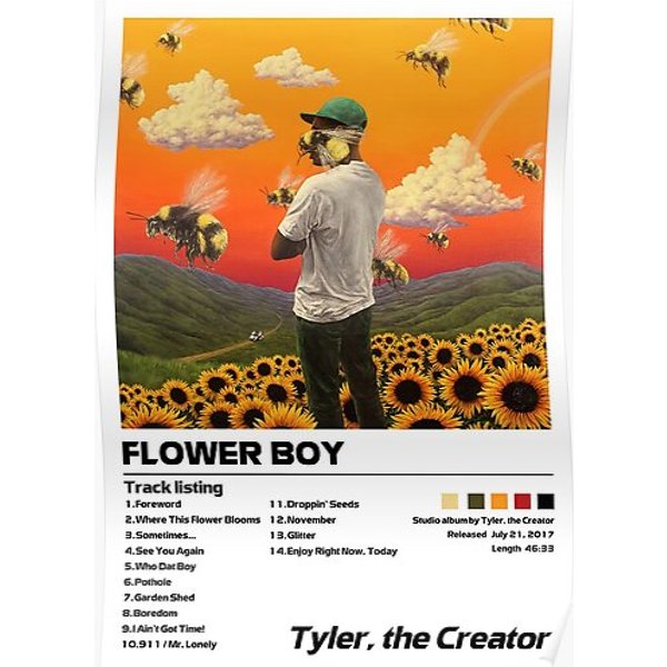 Cover Album Flower Boy Tyler Poster Premium Matte Vertical Poster-image