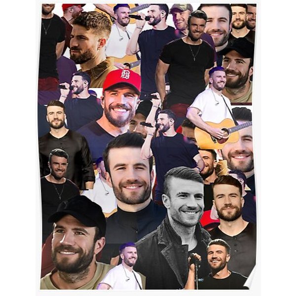 Sam Hunt Collage Premium Matte Vertical Poster-image