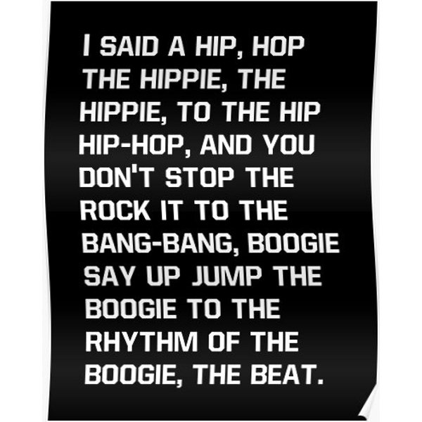 Rappers Delight Hip Hop Premium Matte Vertical Poster-image