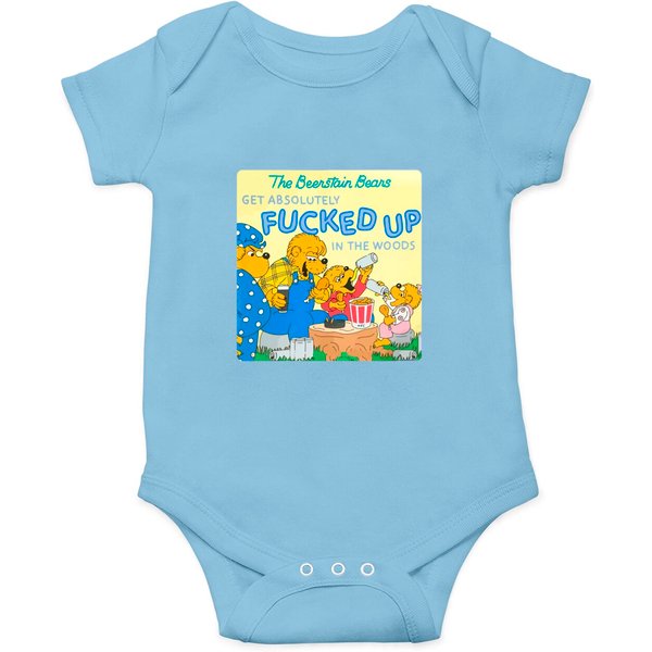 The Beerstain Bears Get Absolutely Onesies, The Beerstain Bears Get Absolutely Fuked Up In The Woods Onesies Onesies Onesies, Trending Onesies-image