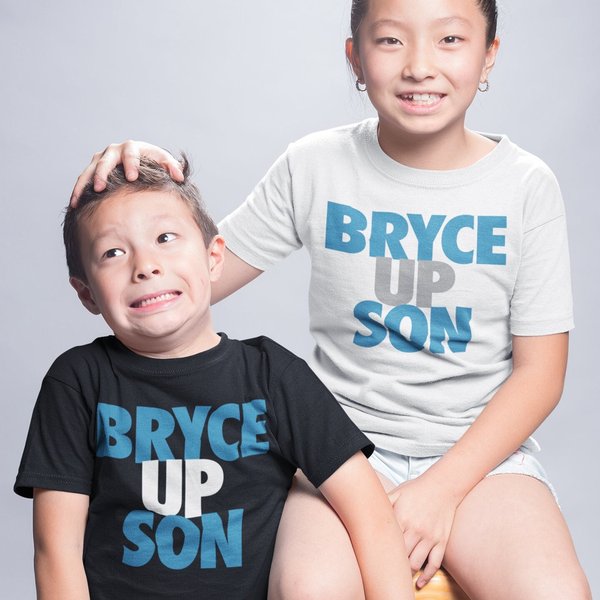 Bryce Up Son Bryce Young Youth Tee Carolina Panthers Shirt-image