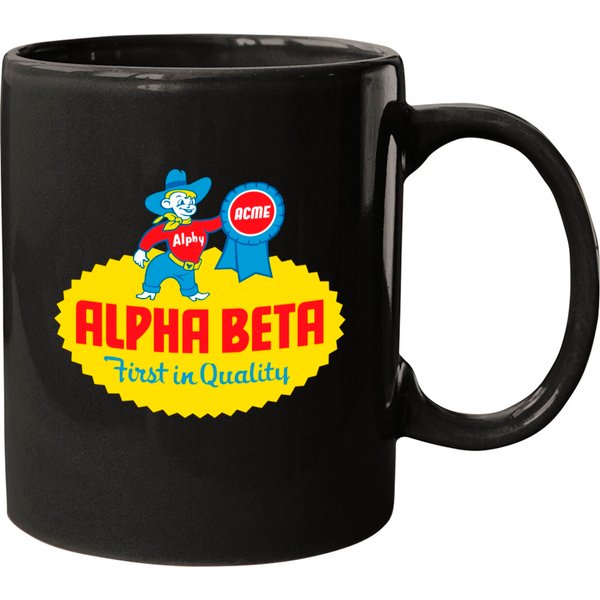 Alpha Beta Supermarket Mugs - Defunct Supermarket Chain
