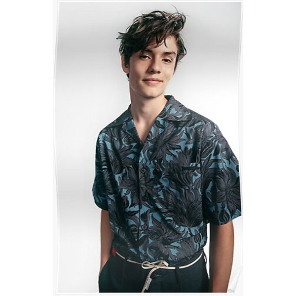 Louis Partridge Modeling Pictures Premium Matte Vertical Poster-image