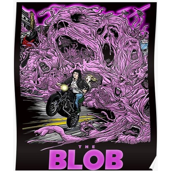 The Blob Scariest Movie Vintage 80S Premium Matte Vertical Poster-image