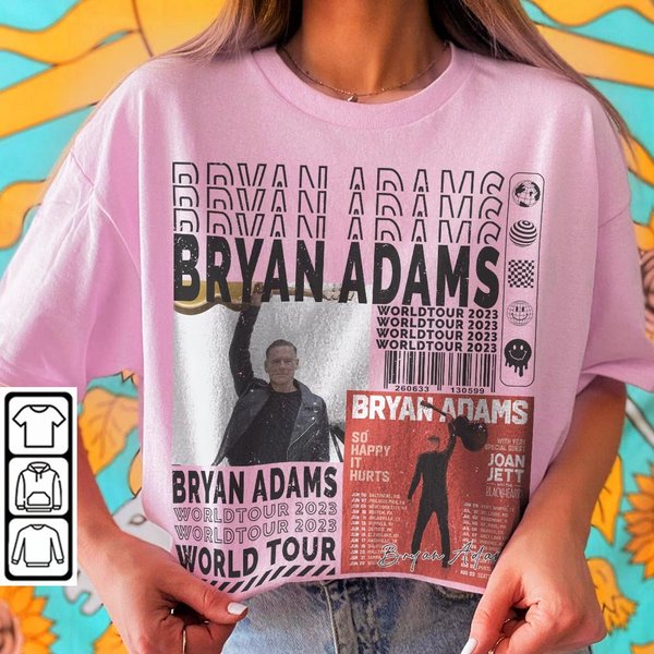 Bryan Adams Music Shirt, Sweatshirt Y2K Merch Vintage 90S Bryan Adams-image
