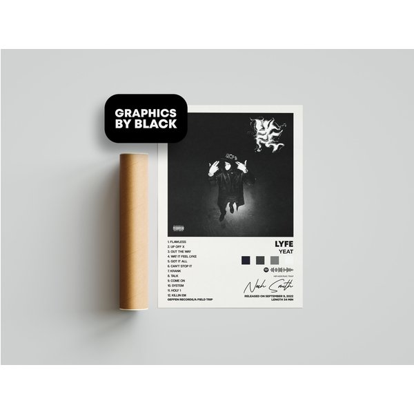 Yeat - Lyfe Album Art Poster-image