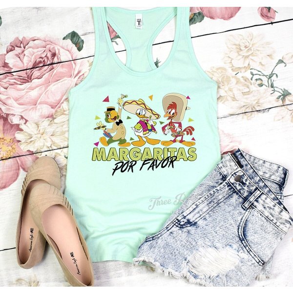 The Three Caballeros Magaritas Por Favor Tank Top-image