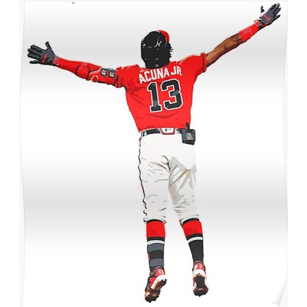 Ronald Acuna Jr - Baseball Art Premium Matte Vertical Poster-image