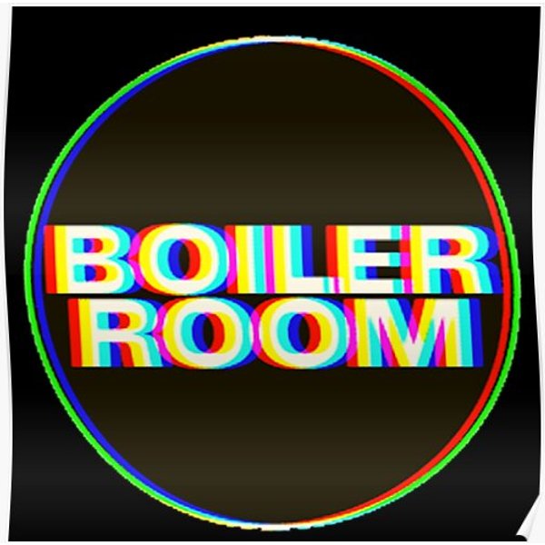Boiler Room Color Glitch Ii Premium Matte Vertical Poster-image