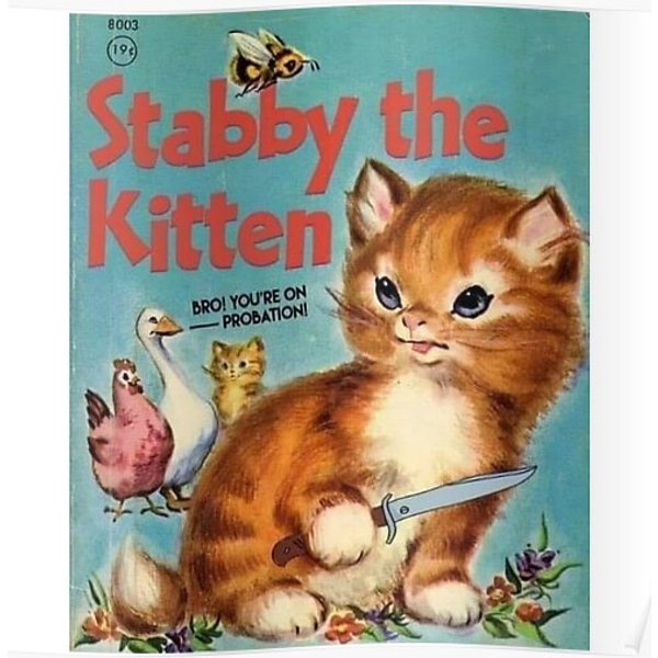 Stabby The Kitten Premium Matte Vertical Poster-image