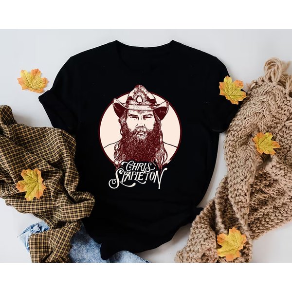 Chris Stapleton Country Music Shirt, 90S Vintage Chris Stapleton T-Shirt-image