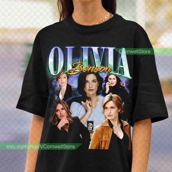 Limited Olivia Benson Vintage T-Shirt, Gift For Women And Man Unisex T-Shirt, Vintage 80S 90S Olivia Benson Fan Gift, Olivia Benson Vintage-image