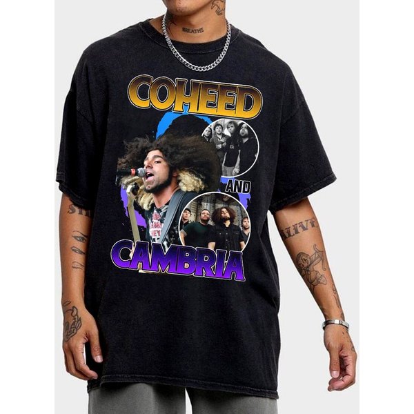 Limited Coheed And Cambria Vintage T-Shirt, Gift For Women And Man Unisex T-Shirt, Vintage 80S 90S Coheed Fan Gift, Cambria Vintage Tee-image