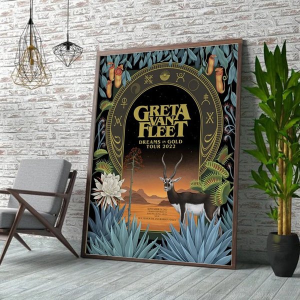 Greta Van Fleet Tour 2022 Posters, Greta Van Fleet 10 Different Posters-image