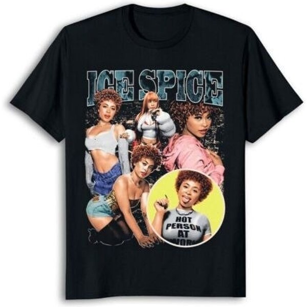 Vintage 90S Ice Spice Rapper Shirt-image