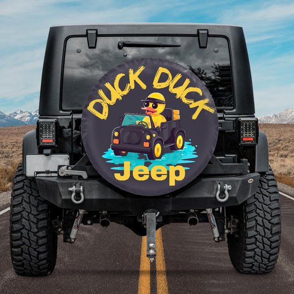 Spare Tire Cover Duck Duck Jeep Gray