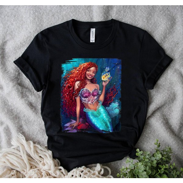 Little Mermaid Tshirt- Halle Bailey Tshirt-image